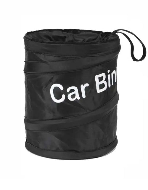 Load image into Gallery viewer, Collapsible Leak-Proof Car Trash Can – Black Waste Bin &amp; Cooler Bag
