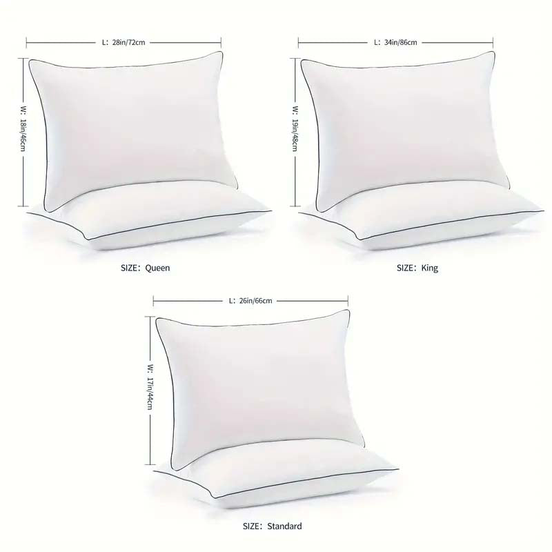 Luxury Cooling Bed Pillow - Hotel Quality, 3D Microfiber, Breathable Cover