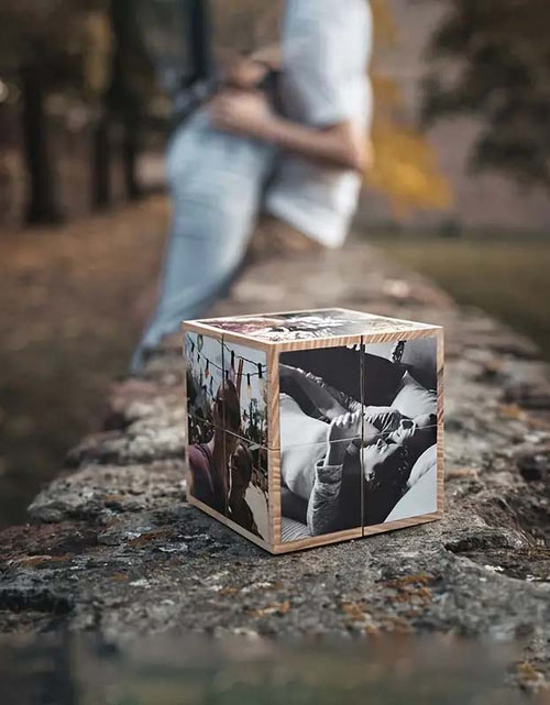 Load image into Gallery viewer, Diy Cube Photo Frame Kit - Creative Wooden Gift
