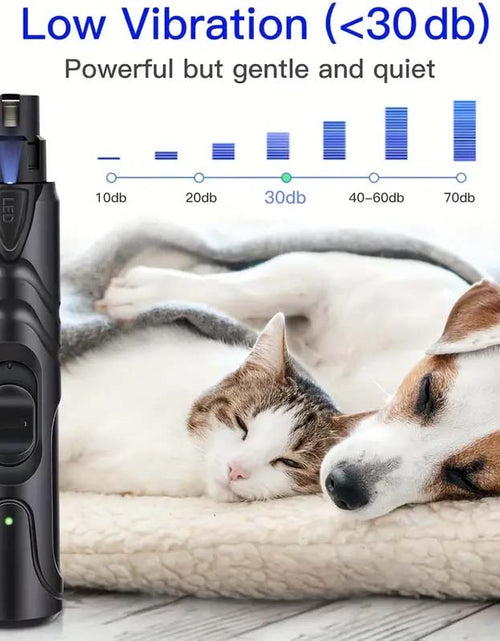 Load image into Gallery viewer, Quiet LED Dog Nail Grinder - Rechargeable &amp; Painless Pet Trimmer
