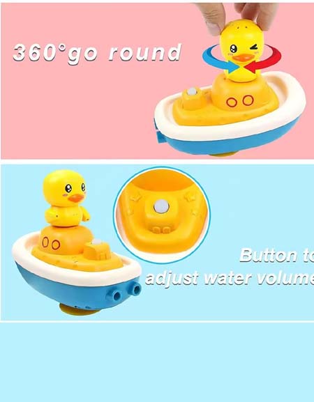 Duck-Sucker-Shower-Spray-Water-Toys: Quack 'n Splash Fun Bath Time Companion for Kids