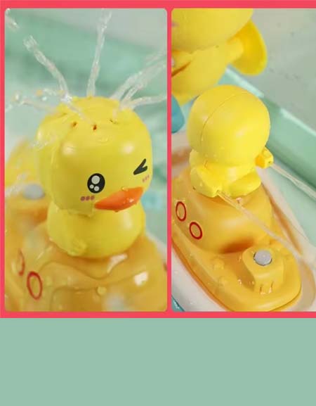 Duck-Sucker-Shower-Spray-Water-Toys: Quack 'n Splash Fun Bath Time Companion for Kids