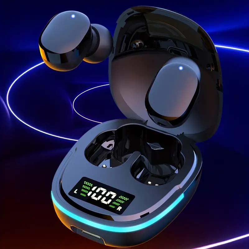 2024 Wireless Earbuds - Touch Control, LED Display, Sweat-Resistant for Music & Gaming