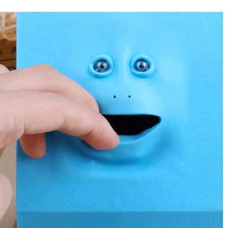 Creative Face Piggy Bank with Intelligent Induction