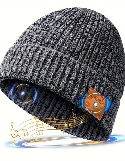 Load image into Gallery viewer, Festive Wireless Music Hat with High-Fidelity Sound &amp; Warm Fleece
