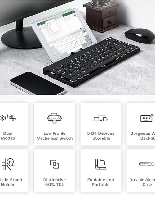 Load image into Gallery viewer, Portable Foldable Bluetooth Keyboard
