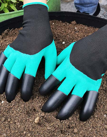 Load image into Gallery viewer, GardenGuard Gloves: Anti-Wear, Anti-Slip, Four-Claw Digging &amp; Insulating Protection
