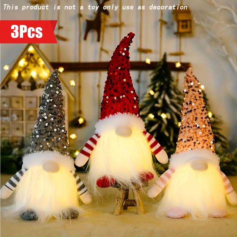 Glowing Christmas Doll Ornaments - Light Up Your Holiday Decor