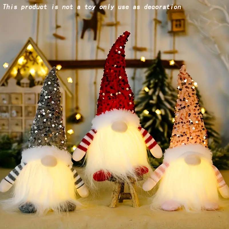 Glowing Christmas Doll Ornaments - Light Up Your Holiday Decor