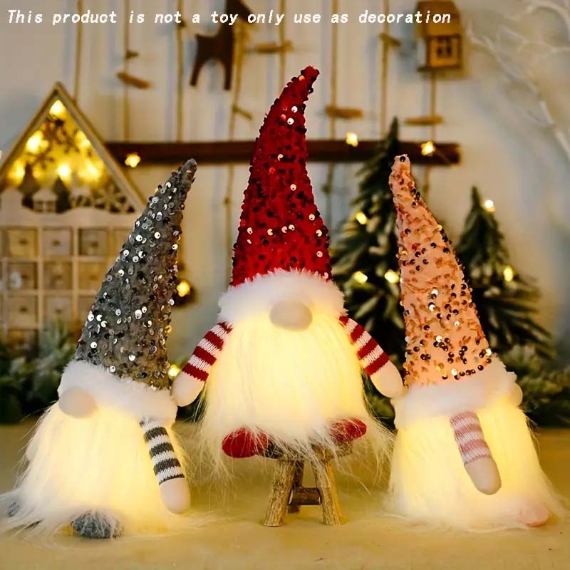 Glowing Christmas Doll Ornaments - Light Up Your Holiday Decor