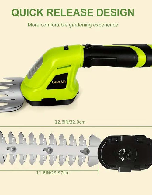 Load image into Gallery viewer, Leisch Life 2-in-1 Cordless Grass Shear &amp; Shrubbery Trimmer
