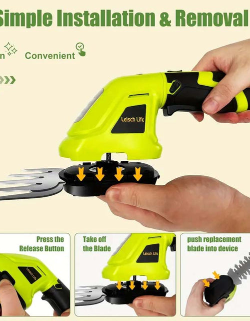 Load image into Gallery viewer, Leisch Life 2-in-1 Cordless Grass Shear &amp; Shrubbery Trimmer
