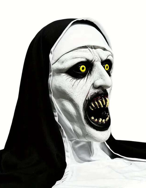 Load image into Gallery viewer, Qualteus Funky Nun Latex Mask Creepy Halloween
