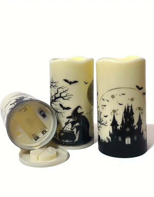 Load image into Gallery viewer, 6-Piece Halloween LED Candles Set with Decorations
