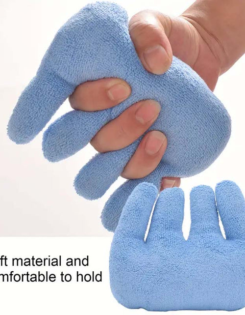 Load image into Gallery viewer, Blue Hand Rehabilitation Grip Cushion with Finger Separators | Prevents Pressure Sores
