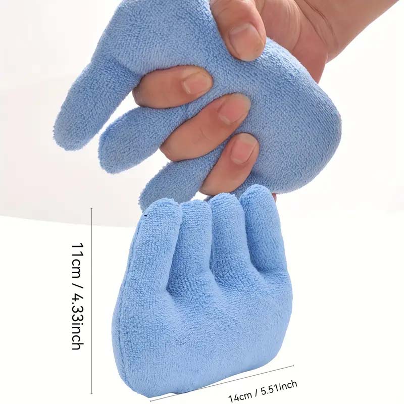 Blue Hand Rehabilitation Grip Cushion with Finger Separators | Prevents Pressure Sores