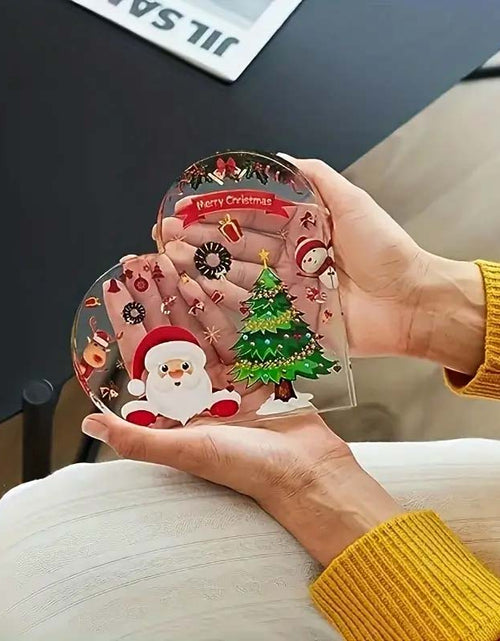 Load image into Gallery viewer, Elegant Heart-Shaped Acrylic Christmas Ornament – No Batteries Needed
