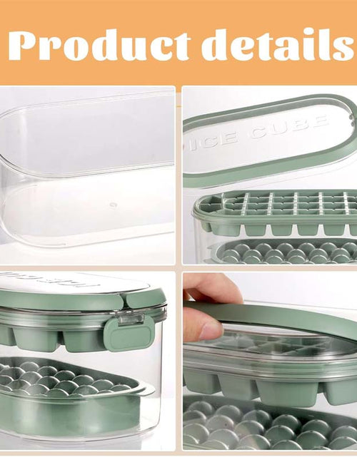 Load image into Gallery viewer, Ice Tray with Storage Box Tong Scoop
