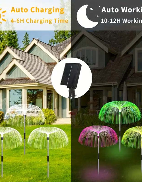 Load image into Gallery viewer, 6pcs Solar-Powered Jellyfish Christmas Lights - 7-Color Changing &amp; Waterproof
