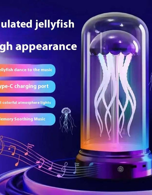 Load image into Gallery viewer, Luminous Mechanical Jellyfish Music Box – Singing Ornament &amp; Ambient Light
