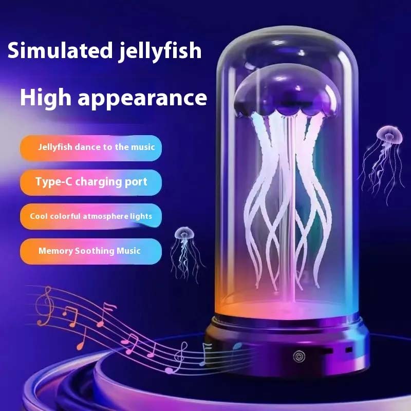 Luminous Mechanical Jellyfish Music Box – Singing Ornament & Ambient Light