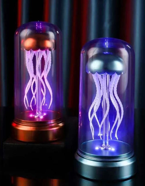 Load image into Gallery viewer, Luminous Mechanical Jellyfish Music Box – Singing Ornament &amp; Ambient Light
