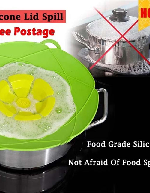 Load image into Gallery viewer, Multifunctional Spill-Proof Silicone Pot Lid
