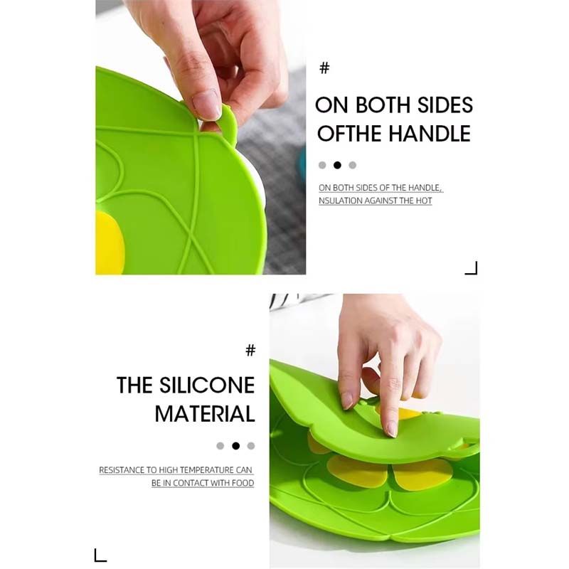 Multifunctional Spill-Proof Silicone Pot Lid