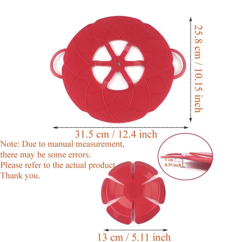 Multifunctional Spill-Proof Silicone Pot Lid