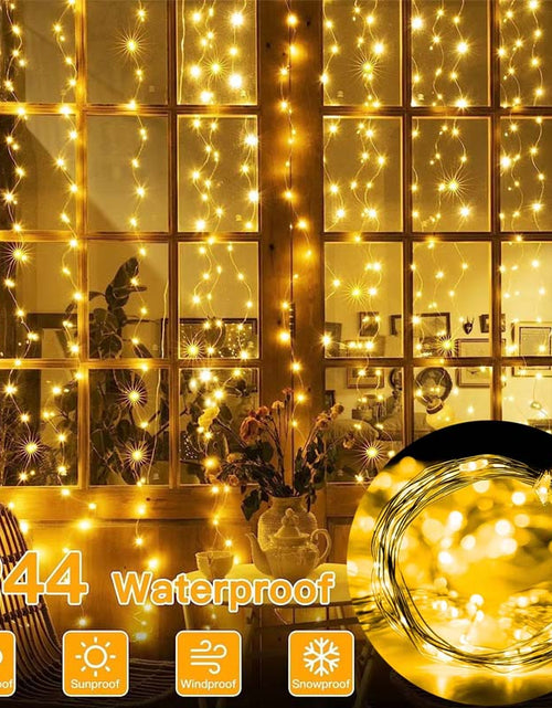 Load image into Gallery viewer, LED Fairy Curtain Lights for Indoor &amp; Outdoor Decor | Warm Glow
