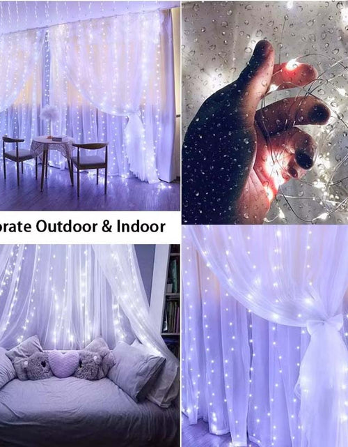 Load image into Gallery viewer, LED Fairy Curtain Lights for Indoor &amp; Outdoor Decor | Warm Glow
