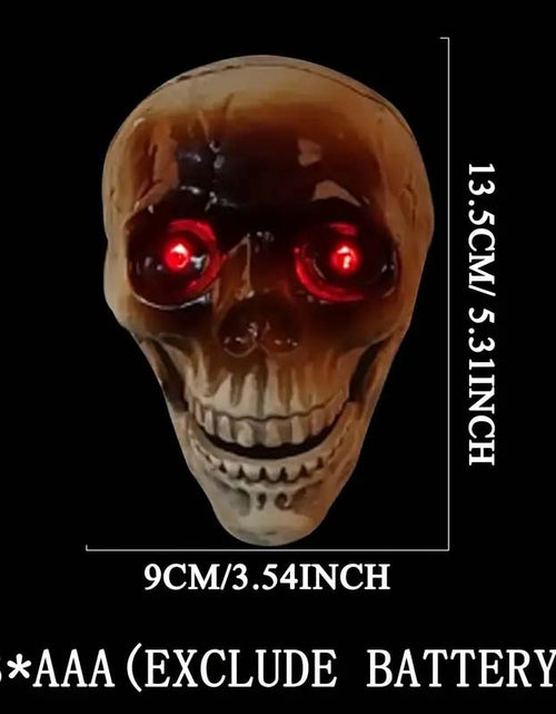 Load image into Gallery viewer, Spooky Motion Sensor LED Skull - Sound-Activated Halloween Decor
