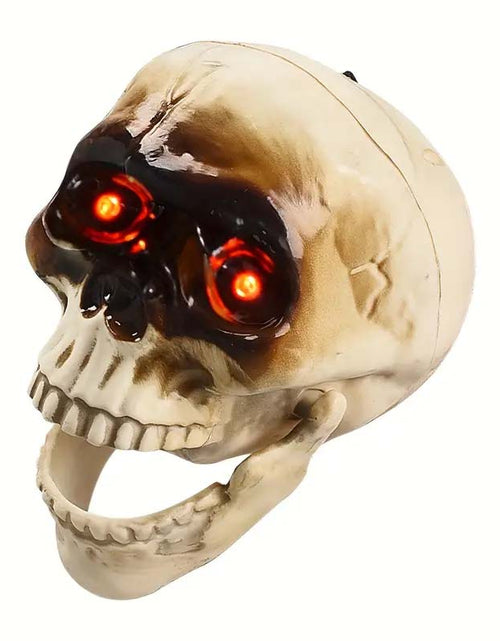 Load image into Gallery viewer, Spooky Motion Sensor LED Skull - Sound-Activated Halloween Decor
