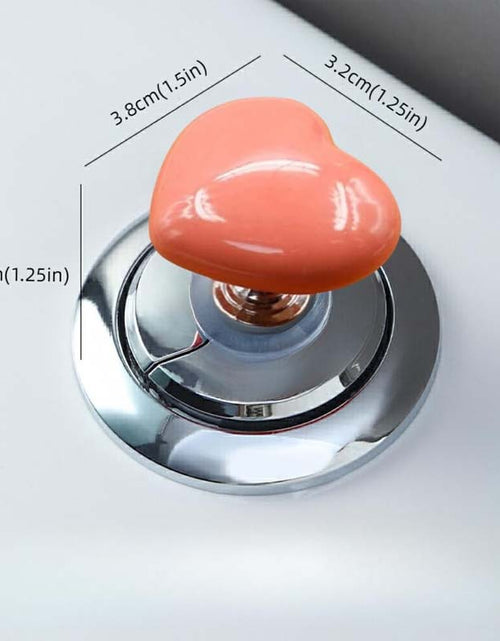 Load image into Gallery viewer, Love Heart Shaped Toilet Tank Button and Manicure Toilet Lid Cover Lifter Set
