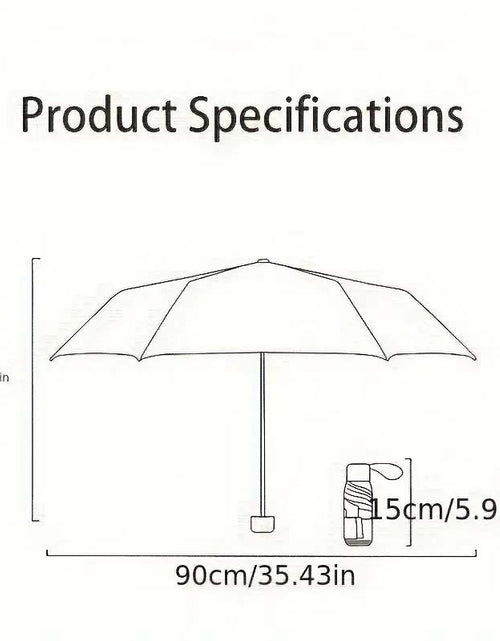 Load image into Gallery viewer, Rib Portable Mini Pocket Umbrella - Water-Resistant Foldable.
