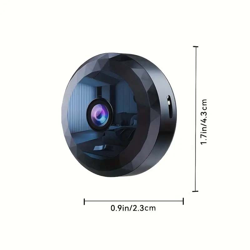 Mini WiFi Security Camera - Night Vision, Motion Detection, Compact & Discreet