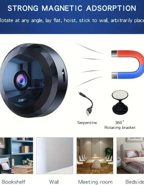 Load image into Gallery viewer, Mini WiFi Security Camera - Night Vision, Motion Detection, Compact &amp; Discreet
