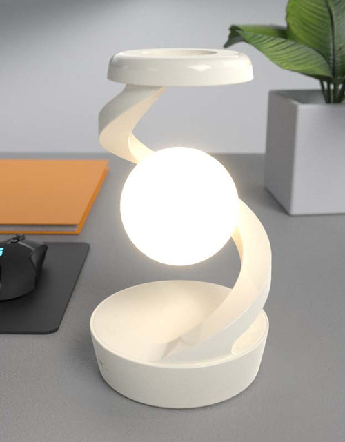 Load image into Gallery viewer, Rotating Moon Desk Lamp With Phone Wireless Charging
