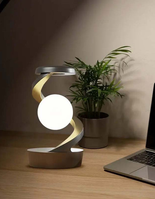 Load image into Gallery viewer, Rotating Moon Desk Lamp With Phone Wireless Charging
