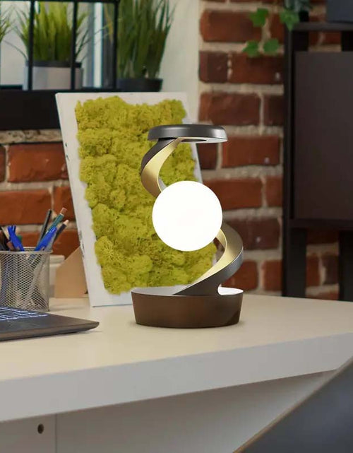 Load image into Gallery viewer, Rotating Moon Desk Lamp With Phone Wireless Charging
