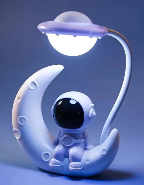 Load image into Gallery viewer, Moon Astronaut LED Nightlight - USB Rechargeable Desk Lamp
