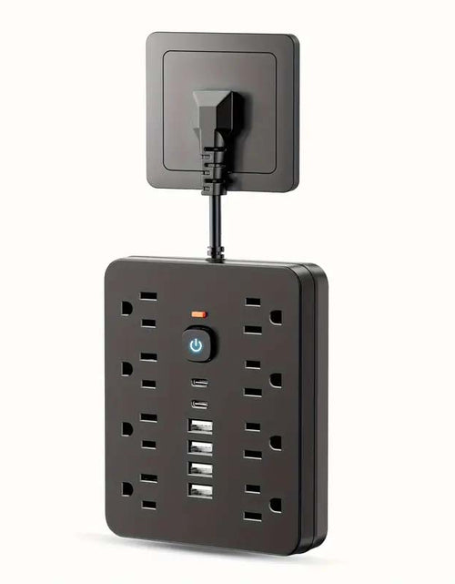 Load image into Gallery viewer, 14-in-1 Power Adapter: USB, Type-C, AC Outlets, Surge Protector
