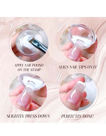 Jelly Stamp Nail Art Nail tip-styling Delight