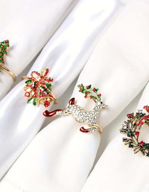 Load image into Gallery viewer, Elegant Golden Napkin Rings – Perfect for Any Occasion
