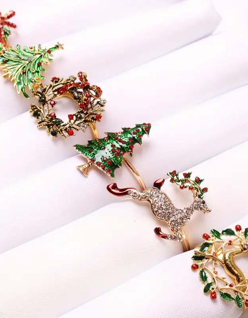 Load image into Gallery viewer, Elegant Golden Napkin Rings – Perfect for Any Occasion
