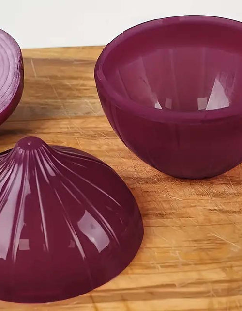 Load image into Gallery viewer, Airtight Purple Onion Storage Box – Reusable Kitchen Food Saver | Durable &amp; Space-Saving
