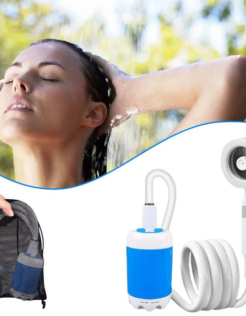 Load image into Gallery viewer, portable Rechargeable Outdoor Shower with Silicone Massage Heads
