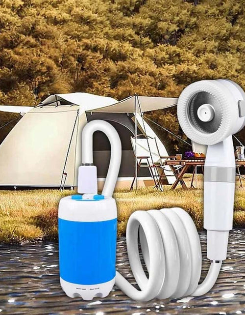 Load image into Gallery viewer, portable Rechargeable Outdoor Shower with Silicone Massage Heads
