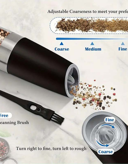 Load image into Gallery viewer, Electric Salt &amp; Pepper Grinder Set - One-Hand Operation &amp; LED Light
