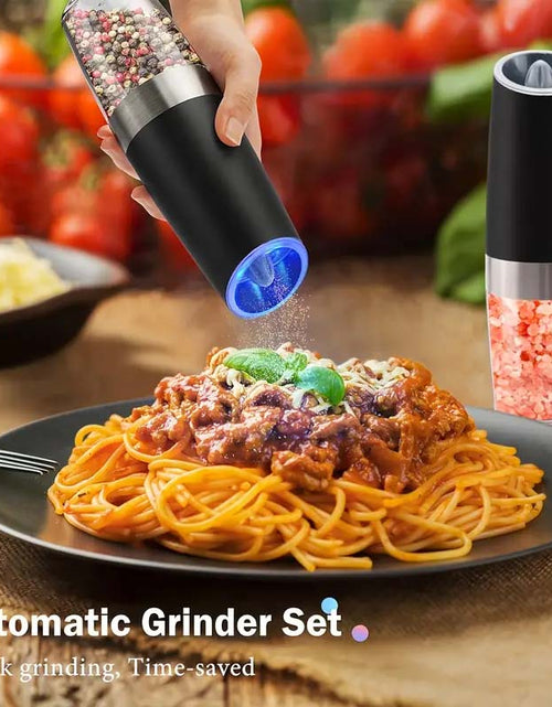 Load image into Gallery viewer, Electric Salt &amp; Pepper Grinder Set - One-Hand Operation &amp; LED Light
